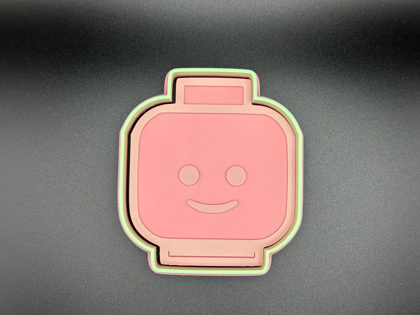 Lego Logo and Lego Head Cookie Cutters - Hand Wash Only