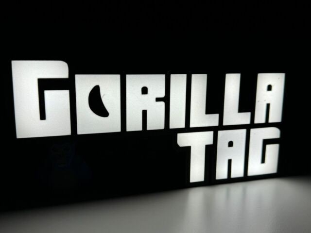 Gorilla Tag VR Game Light Box inc gorilla bust