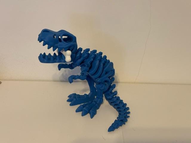 Skeleton T-Rex With Bone - Articulated
