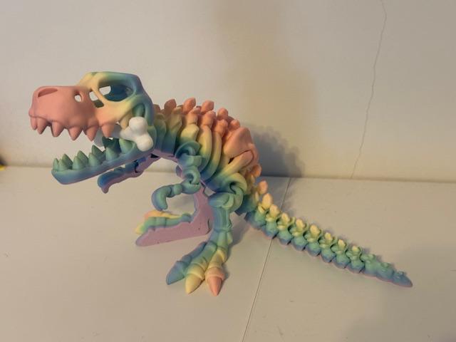 Skeleton T-Rex With Bone - Articulated