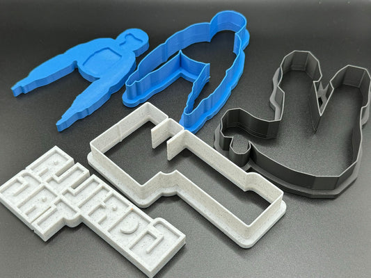 Gorilla Tag cookie cutters and stamp -VR Gorilla Tag-Baking-Decorations