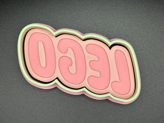 Lego Logo and Lego Head Cookie Cutters - Hand Wash Only