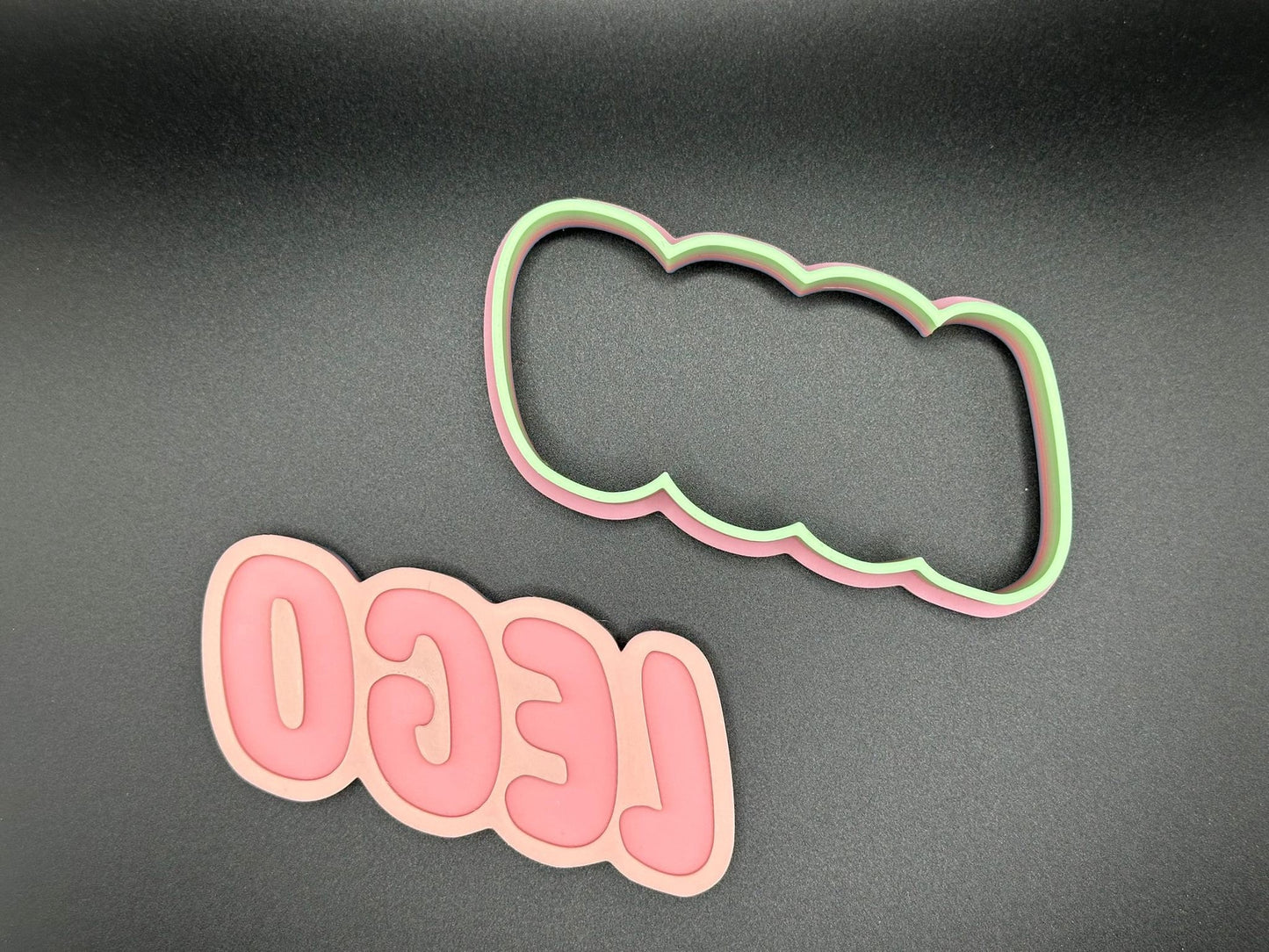 Lego Logo and Lego Head Cookie Cutters - Hand Wash Only