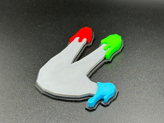 Wearable Finger Painter Badge from Gorilla Tag VR Game