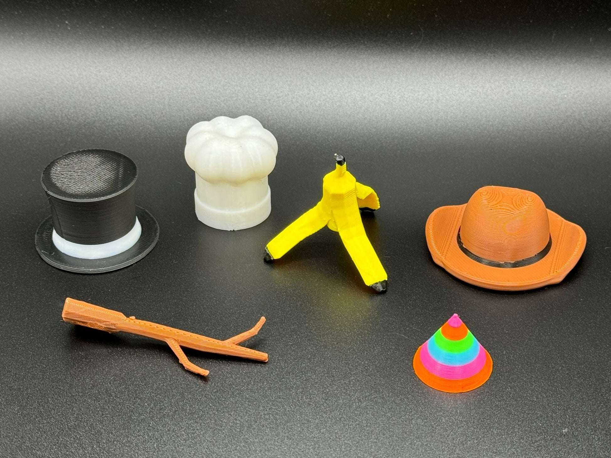 Deluxe Large Gorilla Tag Toy with 6 accessories inc - Admin Stick , Top hat , Chef Hat , Party Hat , Cowboy Hat & Banana Hat.
