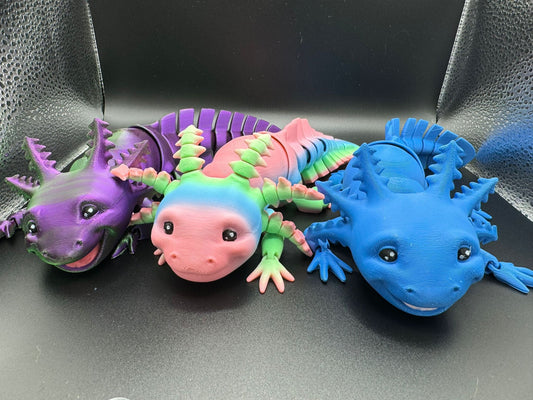 Cute Axolotl Sensory Fidget Toy 3D Printed - Made in UK - Official Seller