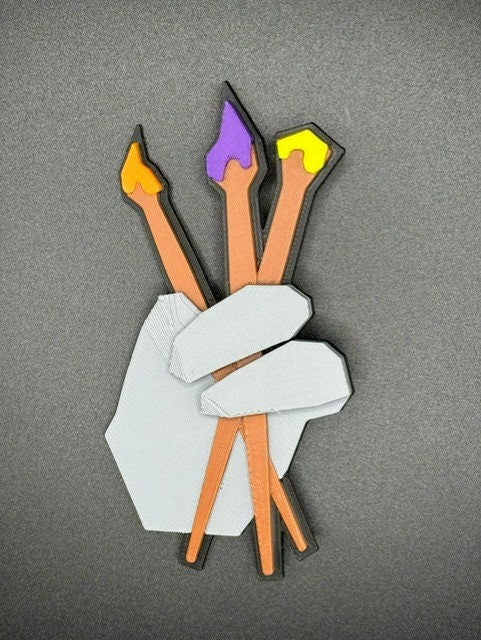 Wearable Illustrator Badge from Gorilla Tag - Made in UK - Pin Badge Toy