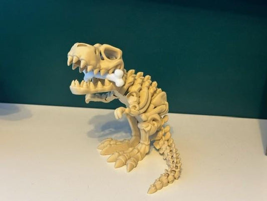 Skeleton T-Rex With Bone - Articulated