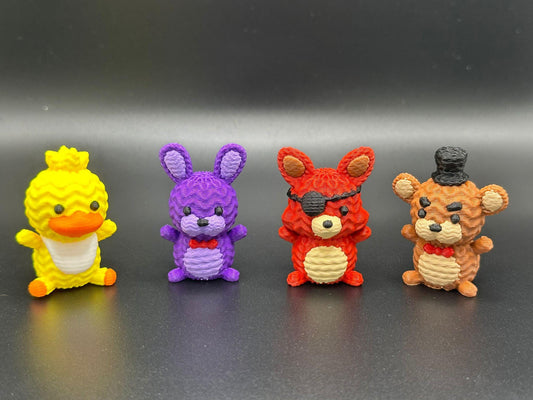 Five Nights At Freddies - FNAF - Mini Models (Fan Art)