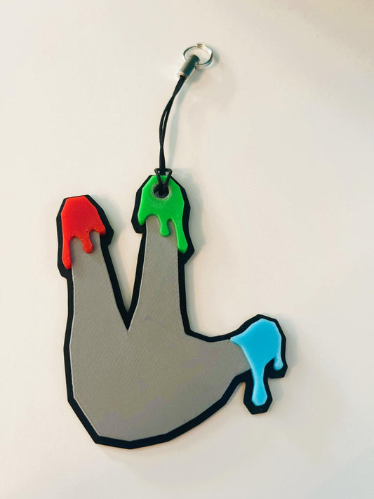 Finger Painter Badge Keyring Gorilla Tag VR Game