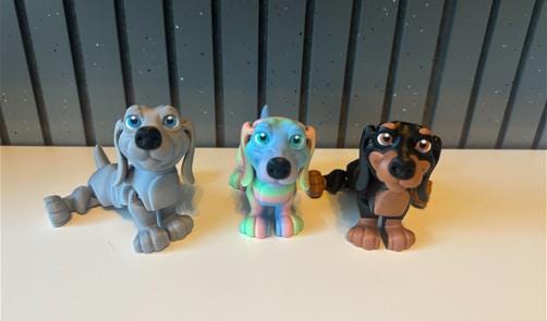 Cute Dachshund Dogs - Sausage Dogs - Articulated