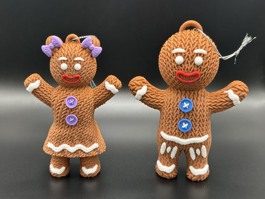Gingerbread Man - Gingerbread Woman - Tree Decoration